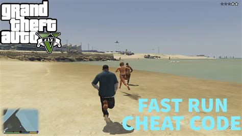 Gta 5 Fast Run Cheat Code Youtube