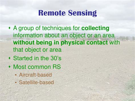 Ppt Chapter 5 Remote Sensing Powerpoint Presentation Free Download