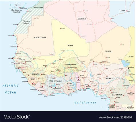 Map Of West Africa Map Of The World