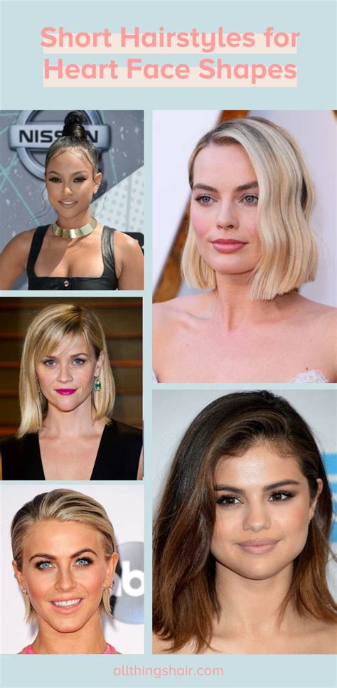 20 Flattering Short Hairstyles For Heart Shaped Faces In 2020 Heart