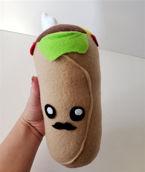 Cute Kawaii Burrito Plush Etsy