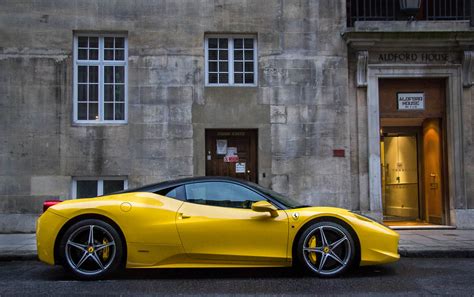 Indeed, you don't drive the new ferrari 458 italia at all. Black Roof | Beautiful Ferrari 458 Italia in front of the Al… | Flickr