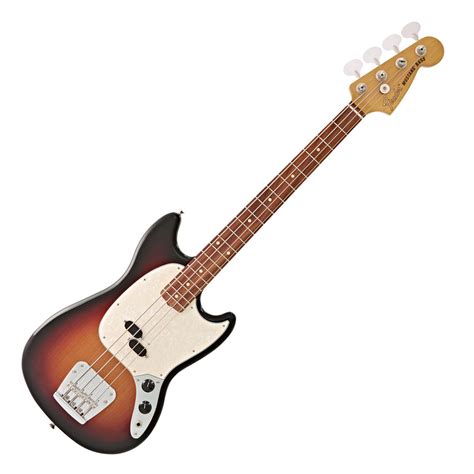 Fender Vintera 60s Mustang Bass Pf 3 Tone Sunburst Gear4music