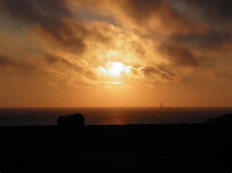 Sunset On The Atlantic Ocean Bretagne France Photograph By Leone M