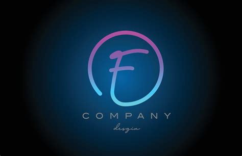 Pink F Alphabet Letter Logo Icon Design Handwritten Connected Creative