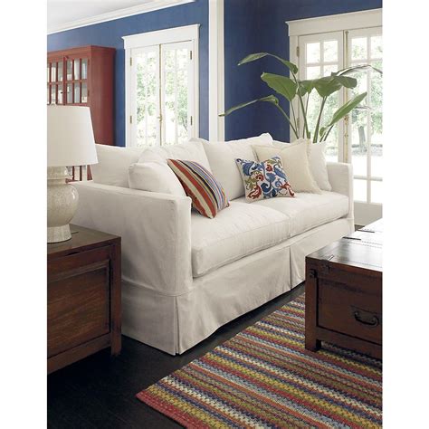 With slipcovered sofas, it's a lot easier to clean. Willow Modern Slipcovered Queen Sleeper Sofa | 가구