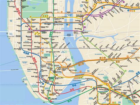 New York City Subway Map With Streets