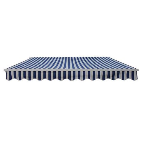 Aleko 20 Ft Motorized Retractable Awning 120 In Projection In Blue