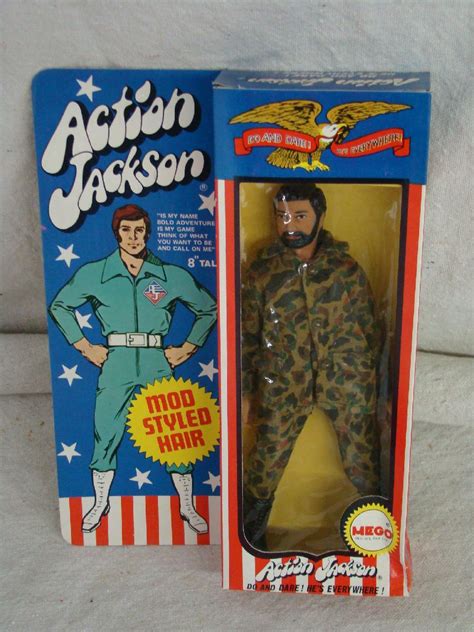 3 Mint In Box Mego Action Jackson Figures