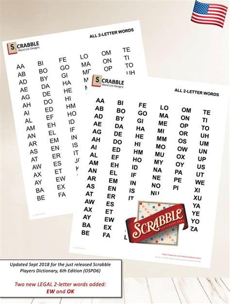 Download 259 Scrabble Words Two Letter Words Coloring