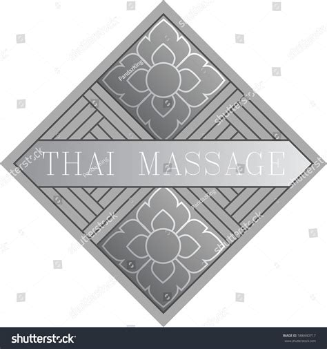 Thai Massage Logo Thai Massage Traditional Stock Vector Royalty Free 588440717 Shutterstock