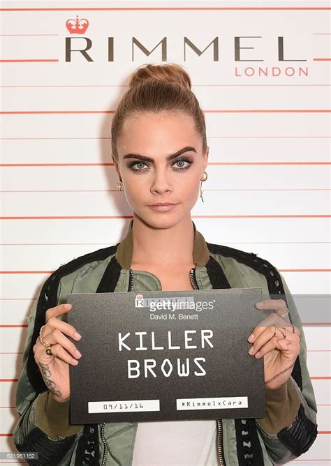Cara Delevingne Poses As She And Rimmel Celebrate Their New Partnership