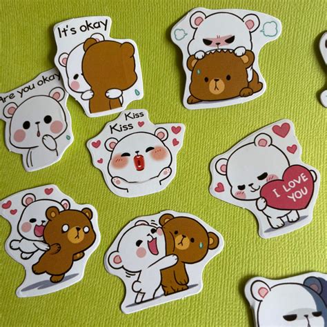Kawaii Cute Stickers 45 Pieces Decorating Cardmaking Etsy