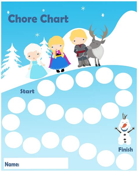Frozen Printable Sticker Charts Printablee