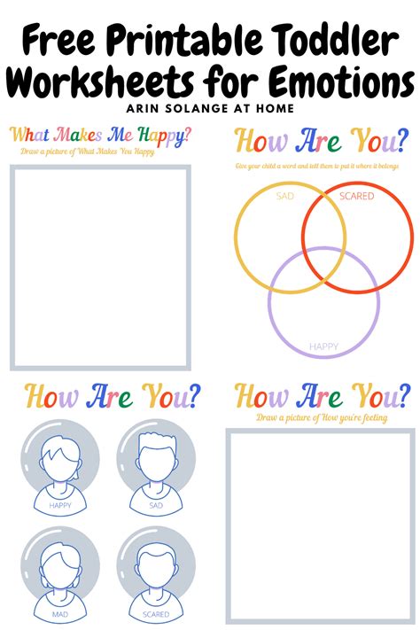 Free Printable Toddler Worksheets For Emotions Shape Worksheets For