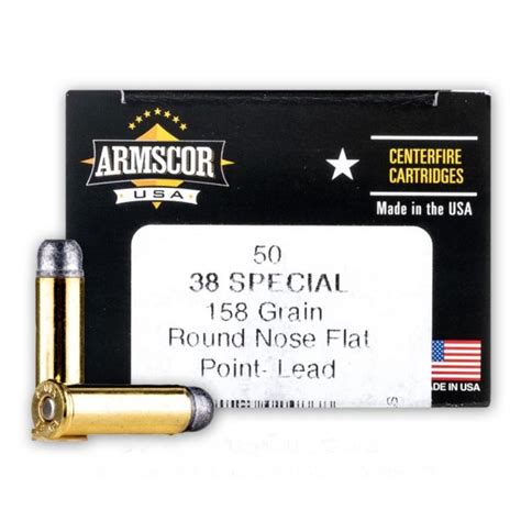 38 Special 158 Grain Lrn Fp Armscor 1000 Rounds Ammo