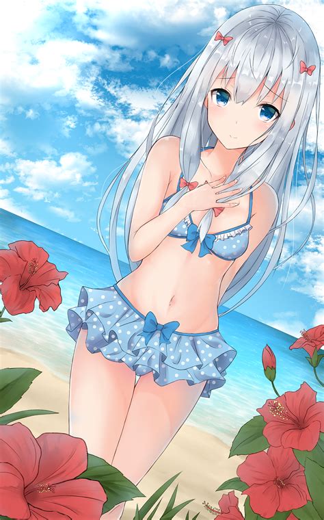 328004 Anime Girl Guns Sea Swimsuit 4k Phone Hd