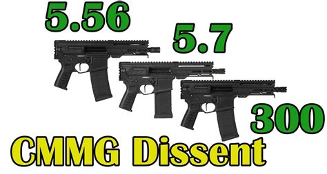 new cmmg dissent buffer less ar in 5 56 5 7 300blk