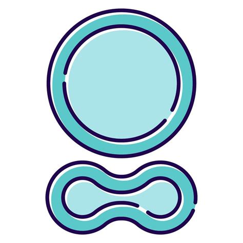 Contraceptive Ring Blue Color Icon Female Preservative Option Vaginal