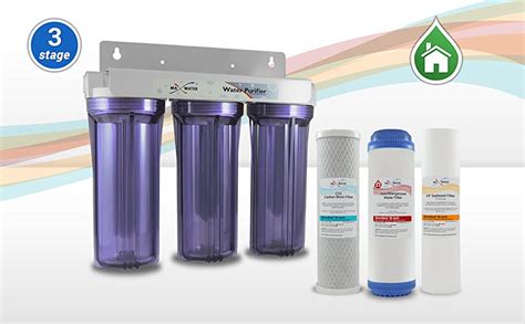 10 Standard Whole House 3 Stage Iron Manganese Water Filter System