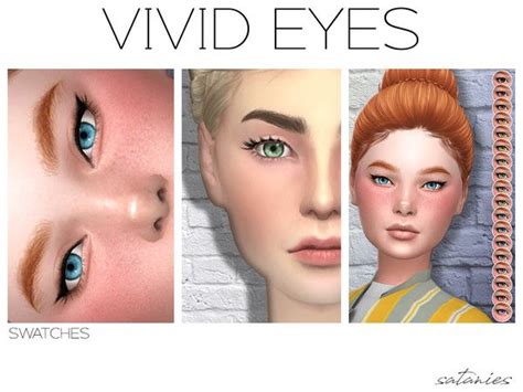 Vivid Eyes Default Replacement Sims 4 Cc Makeup Sims 4 Cc Eyes Sims