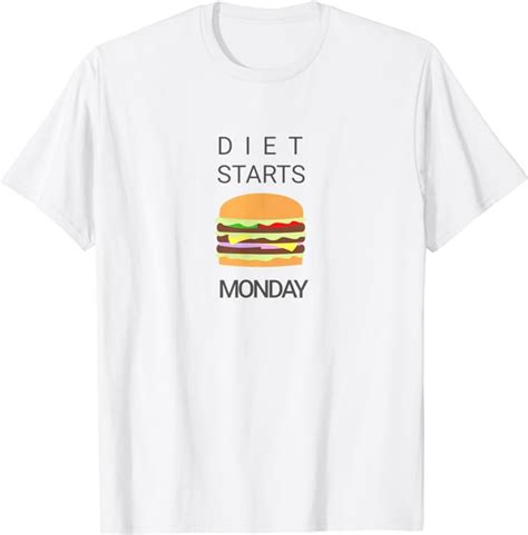 Diet Starts Monday T Shirt Clothing
