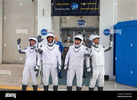 Nasa Spacexs Crew 1 Astronauts Emerge From The Neil Armstrong