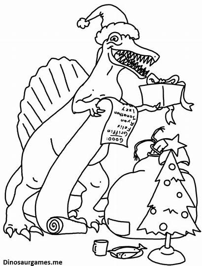 Dinosaur Coloring Christmas Pages Sheets Games Octopus