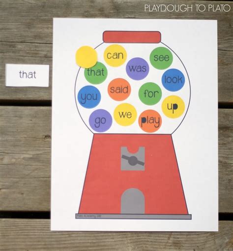 30 Editable Sight Word Games And Growing Playdough To Plato