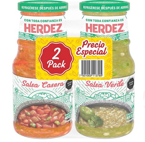 Herdez Salsa Verde 453 G Herdez Salsa Casera 453 G Mx Alimentos Y Bebidas