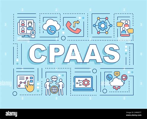 Cpaas Word Concepts Turquoise Banner Stock Vector Image And Art Alamy