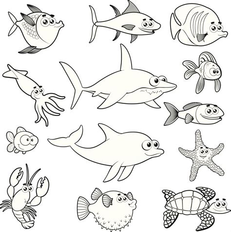 Dibujos De Peces Para Colorear