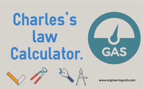Charles' law can be used to solve a gas law problem involving volume and temperature. Charles's law Calculator