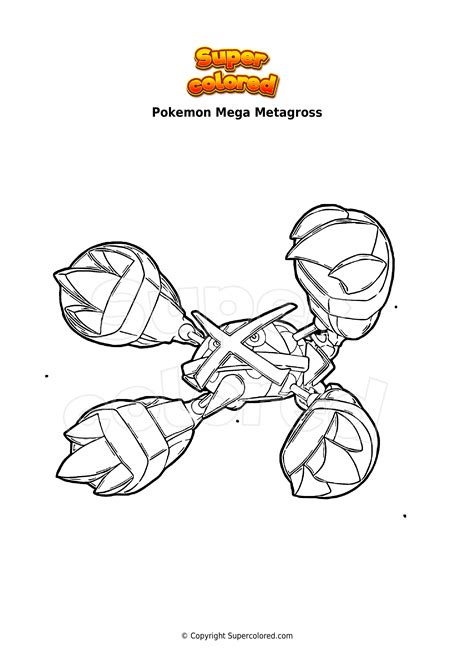 Disegno Da Colorare Pokemon Mega Metagross Supercolored The Best Porn