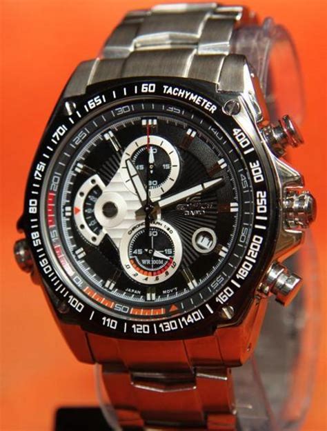 men s watches casio edifice chronograph watch ef 543d 1av sapphire crystal brand new was