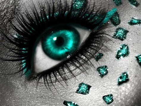 Teal Eye Teal Eyes Turquoise Eyes Sparkly Eyes