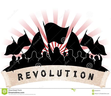 Revolution Stock Vector Illustration Of Crowd Reality 65262619