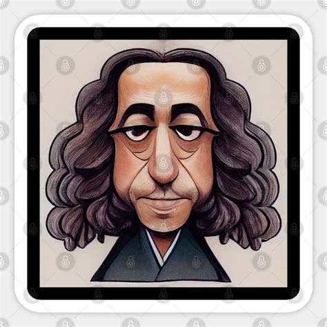 Baruch Spinoza Comics Style Spinoza Sticker Teepublic