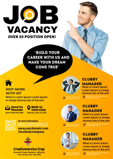 Copy Of Job Vacancy Ads Postermywall