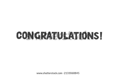 Congratulations Vector Lettering Hand Drawn Style Stock Vector Royalty