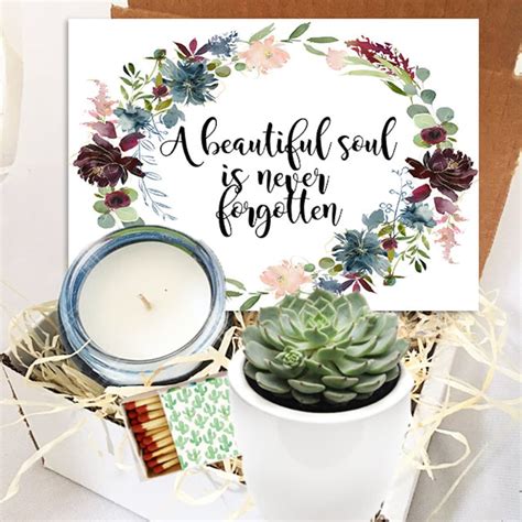 A Beautiful Soul Is Never Forgotten Succulent In Ceramic Pot Etsy