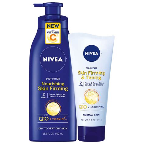 Nivea Skin Firming And Toning Body Gel Cream With Q10 Oz Tube