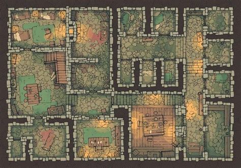 22x16 Dungeon Jail The Printable Prison Battle Map Battlemaps