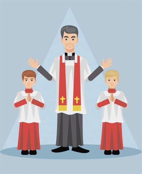 Catholic Priest Cartoon Vector Images Royalty Free Catholic Priest