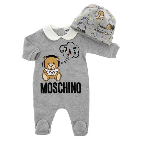 Moschino Baby Tracksuits For Baby Grey Moschino Baby Tracksuits