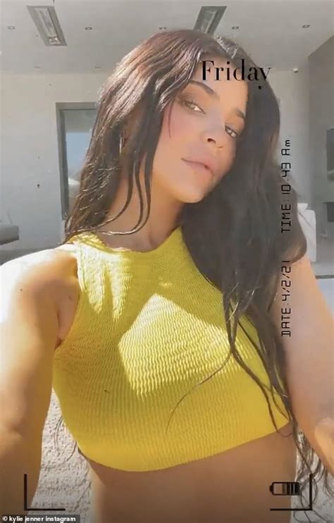 Kylie Jenner Sets The Temperature High In This Yellow Bikini See