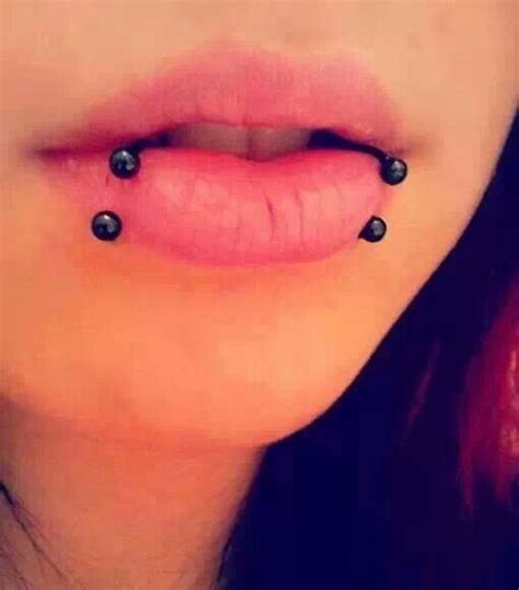 spider bites aka double lip ring piercings description from i searched for this