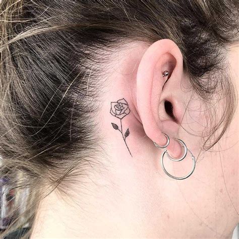 Top 116 Ear Rose Tattoo