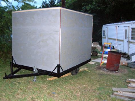 Build Your Own Enclosed Trailer Using A Pop Up Camper Frame Putting