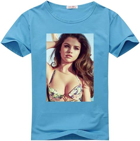 Diytshirt Selena Gomez T Shirt Custom Mens Classic 100 Cotton T Shirt With Selena